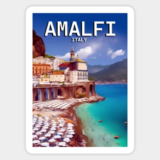 Italy Amalfi Retro Vintage Travel Souvenir Sticker